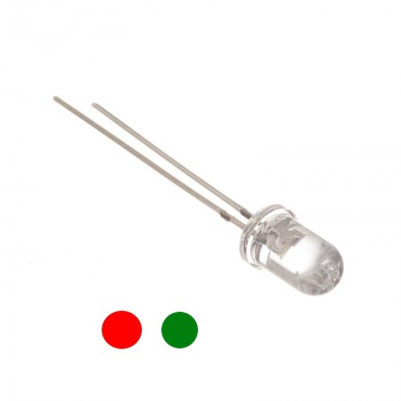 5mm LED Bi-Color Red-Green Flashing 2-Pin